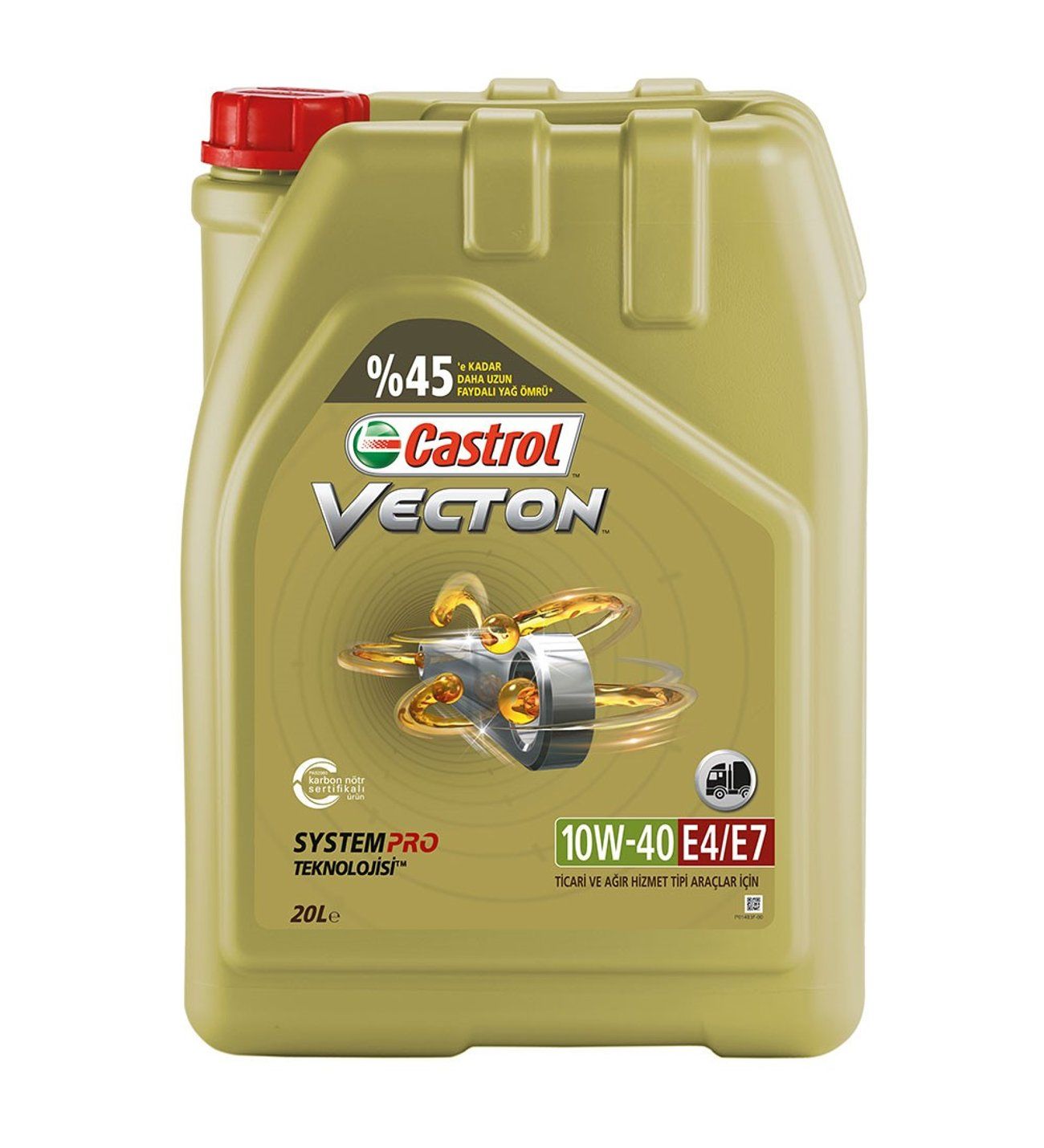 Castrol Vecton 10W-40 Motor Yağı 20 Lt